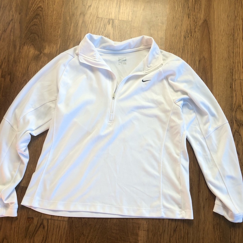 Lightly Worn White Nike Jacket